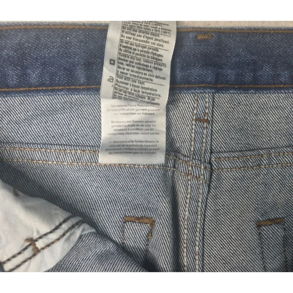 Carhartt FRB160 DNM Jeans Mens 31x34 FR Flame Resistant Relaxed Straight NWT